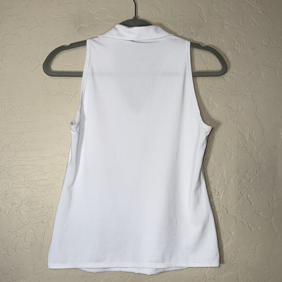 Golftini white sleeveless v neck polo size small - Picture 5 of 5